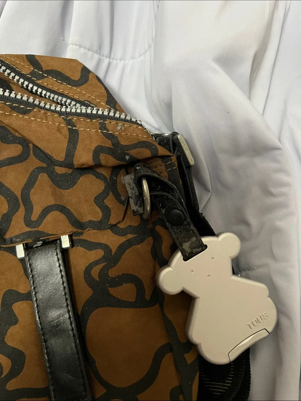 Tous Brown and Black Patterned Crossbody Bag